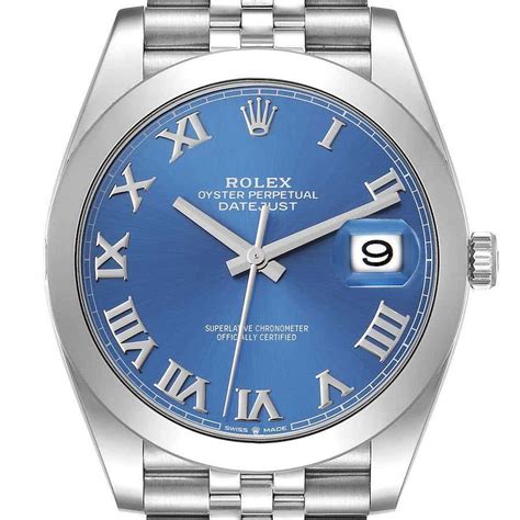 rolex uomo date just acciaio oro|rolex datejust blu.